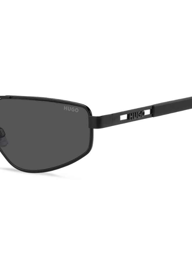 HUGO HG 1414/S Sunglasses Black Rectangular - Image 5