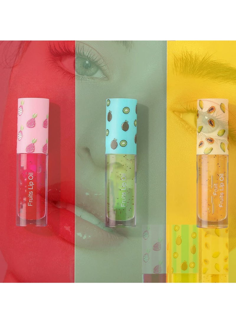 SYOSI 3 Pcs Fruit Flavored Lip Oils, Transparent Moisturizing Lip Gloss Plumping Lip Oil Smooth Moisturizing & Long-lasting Moisturizing Lip Oil for Lip Care - pzsku/Z4E495073C2194432D3CCZ/45/_/1698750324/82b2c127-b9ed-4792-a791-77f11531a192