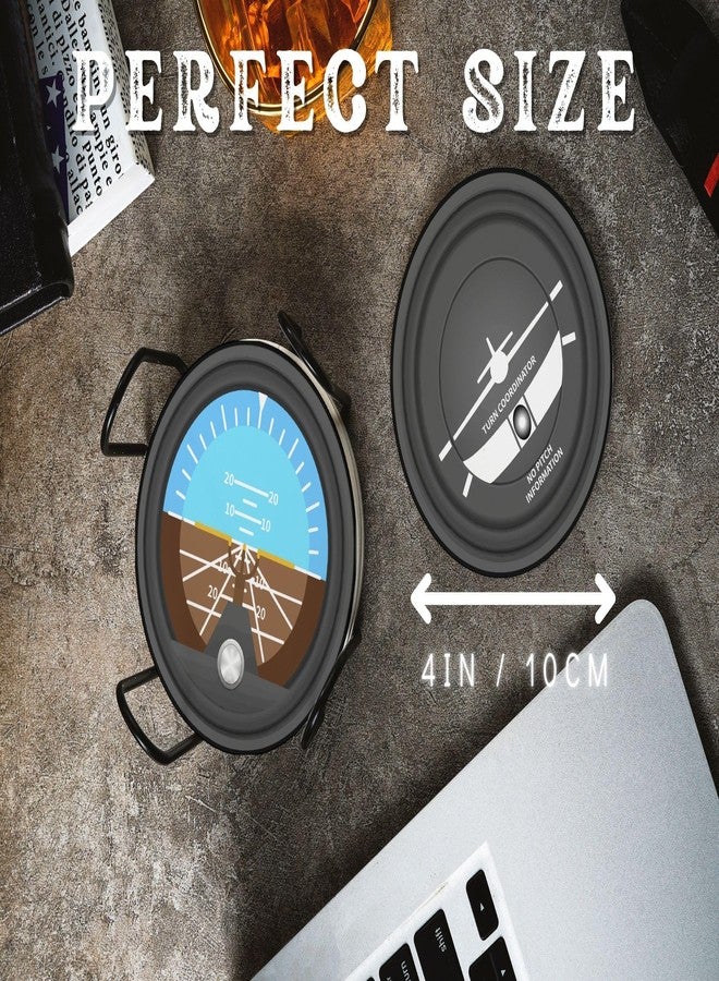 Onebttl Pilot Gifts for Men Dad Grandpa Pilots Aviation Lovers, Aviation Gifts Ceramic Coaster, Set of 6 with Gift Box & Cork Base, Plane Gift for Christian, Father's Day, Christmas, Birthday - Image 5