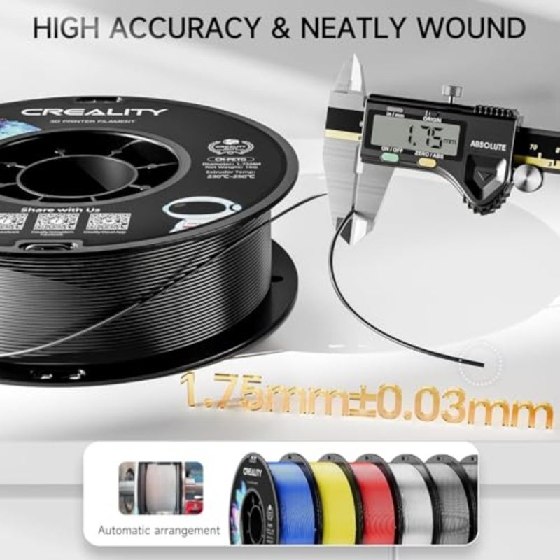 PETG Filament 1.75mm 3D Printer Filament Upgraded PLA Alternative 1kg Neatly Wound Spool Dimensional Accuracy 0.03mm Compatible With Ender Bambu Lab Anycubic ELEGOO FDM Printers - Image 5