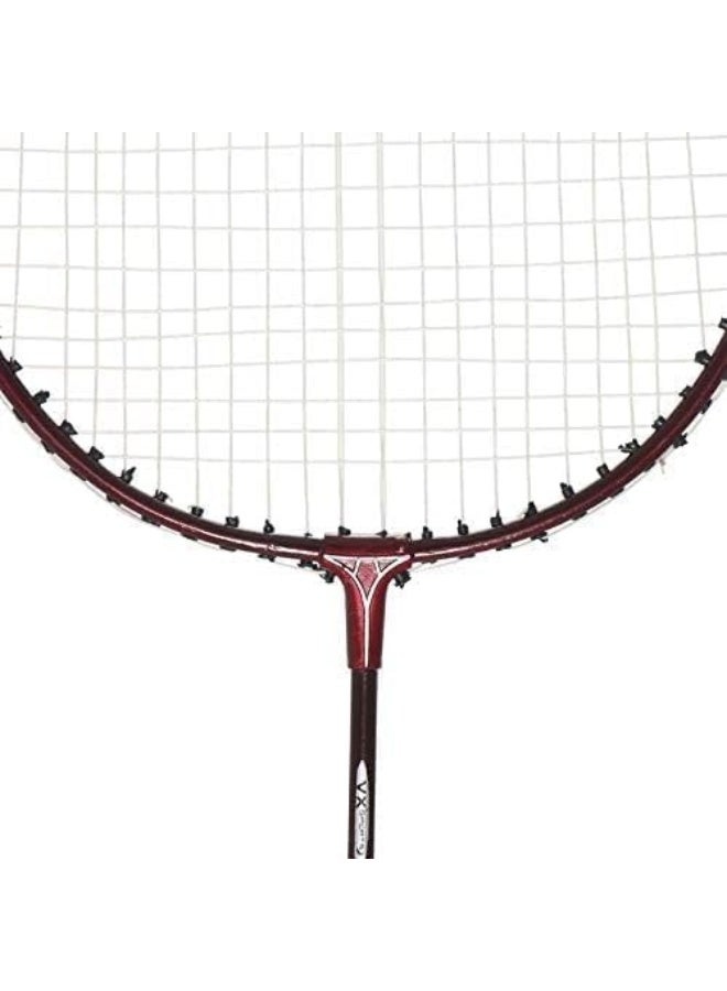 Vector X VXB0 Aluminum Badminton Racket Set – Lightweight, Beginner-Friendly, Durable Rackets with Shuttlecocks & Protective Cover, Ideal for Training & Home Use - Image 4