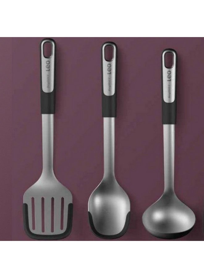 بيرجوف ليو جرافيت طقم أواني تقديم من ستانلس ستيل 3 قطع فضي وأسود 9.5 × 9 × 35.2 سم 3950498 - Image 3