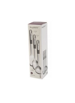 Berghoff 3-Piece Leo Graphite Stainless Steel Serving Utensil Set Silver and Black 9.5 x 9 x 35.2 cm 3950498  - Image 4