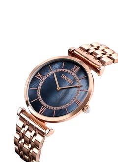 SKMEI Women’s Stainless Steel Dress Luxury Business Classic Fashion Analog Quartz Wrist Watch  - 9198  - Image 2