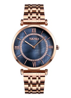 SKMEI Women’s Stainless Steel Dress Luxury Business Classic Fashion Analog Quartz Wrist Watch  - 9198  - Image 1