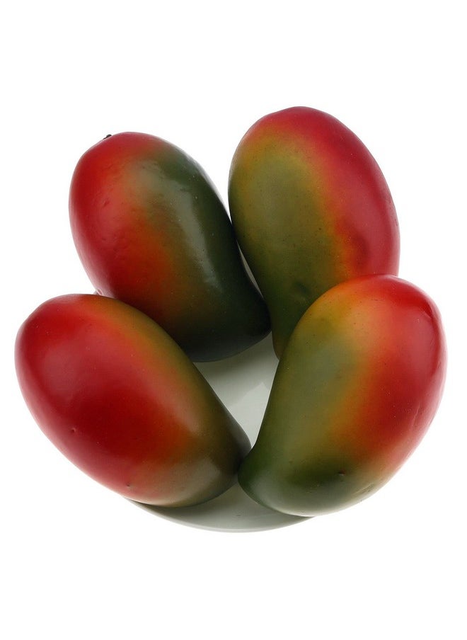 Gresorth Gresorth 4pcs High-Grade Fake Green Mango Artificial Fruits Simulation Home Party Table Cabinet Decoration Photography Props  - Image 1