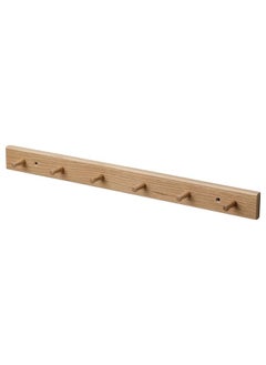 Zaboon Rack With 6 Knobs, Oak  - Image 1