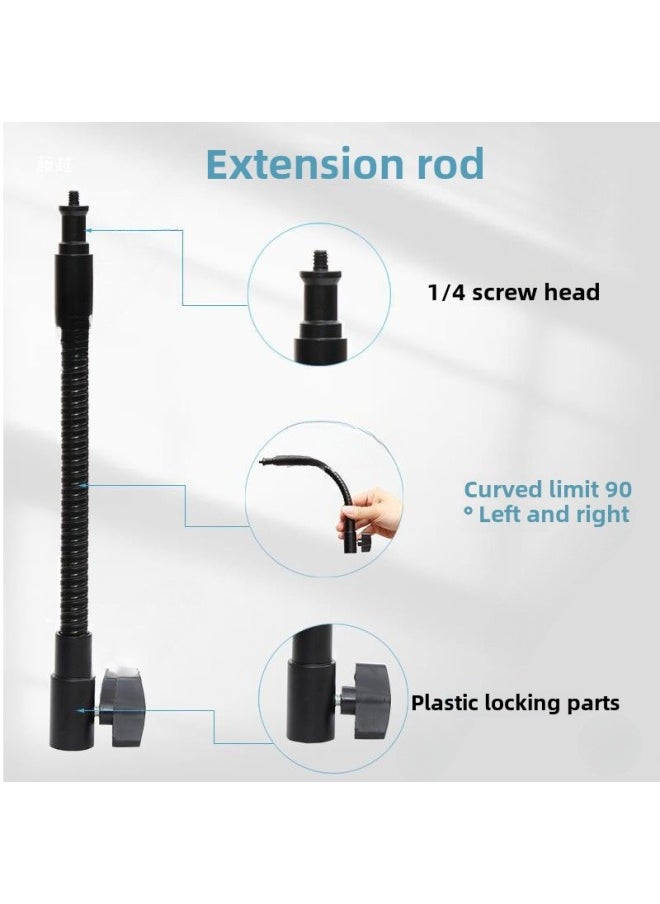 Generic - Photography Tripod Central Axle Elevated Pole Frame Lamp Frame Extension Pole Section Telescopic Tube Black Cross Tube For Photography-Body Color:47.5-71.8cm2 Sections Telescopic - Image 1