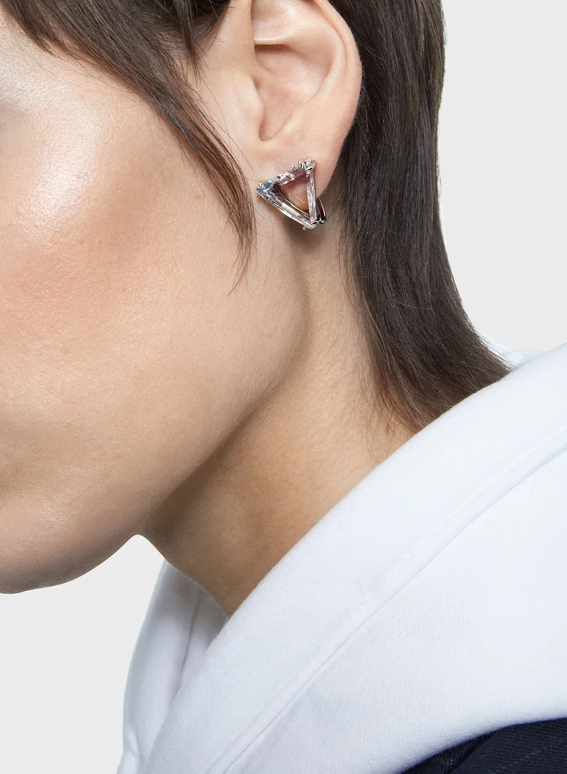 SWAROVSKI Mesmera Triangle cut single clip earring