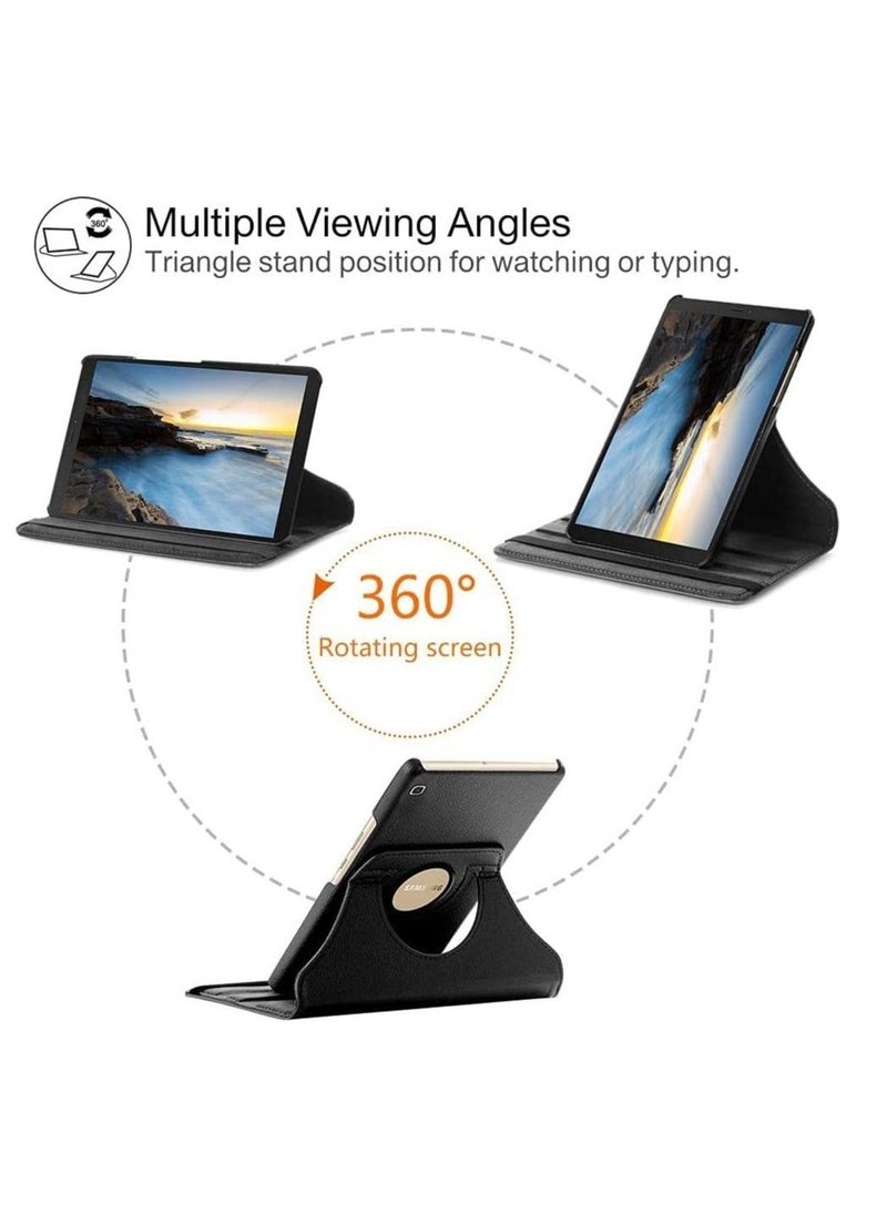 new Galaxy Tab A7 Lite Case, Samsung Tab A7 Lite Case, 360° Rotating Multi-Angle Stand, PU Leather Flip Folio Case For Samsung Galaxy Tab A7 Lite T220/T225 Case Black - Image 2