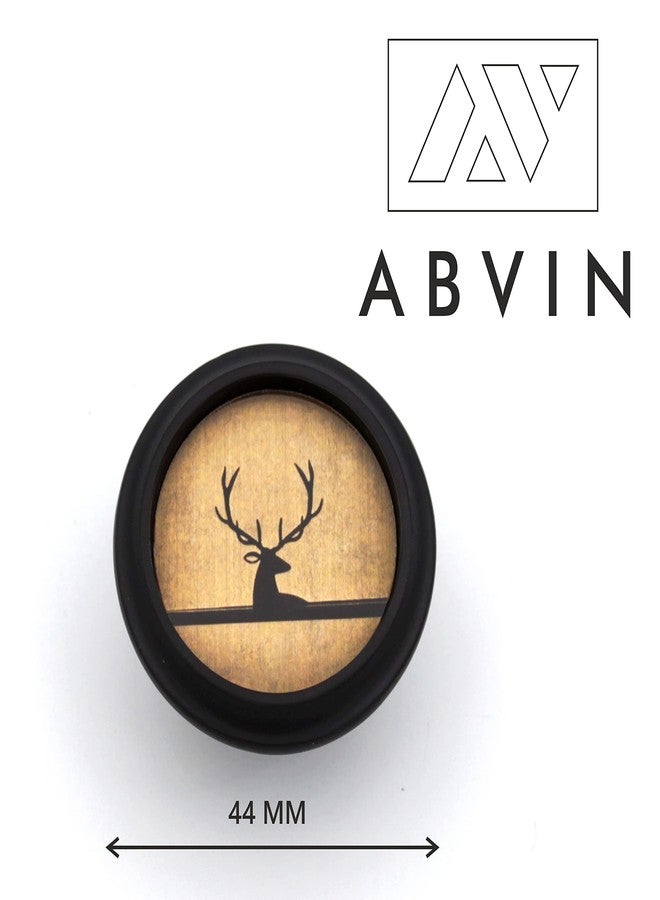 ABVIN Antique Black Deer Round Knobs Unique Cabinet Beautiful Drawer Decorative Dresser Drawer Knobs and Pulls - 1 pcs - Image 4