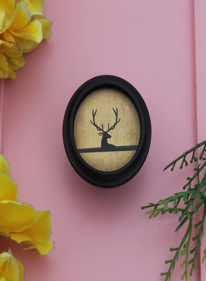 ABVIN Antique Black Deer Round Knobs Unique Cabinet Beautiful Drawer Decorative Dresser Drawer Knobs and Pulls - 1 pcs - Image 2
