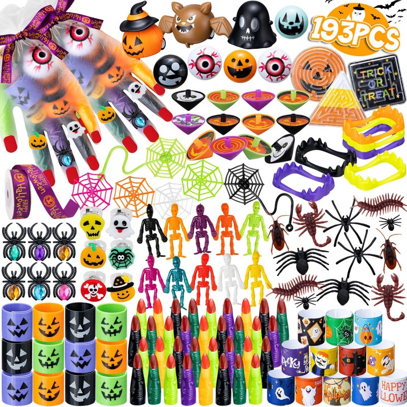 DMIGHT Halloween Party Favors 193pcs Stuffed Toys Bulk Birthday Party Decorations Goodie Bags for Party Supplies Halloween Games for Kids - Image 2