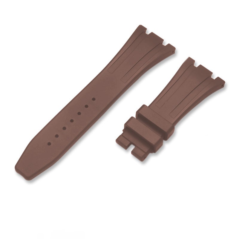 Generic GA2100 2110 AP Style Rubber Strap with Butterfly Clasp Brown