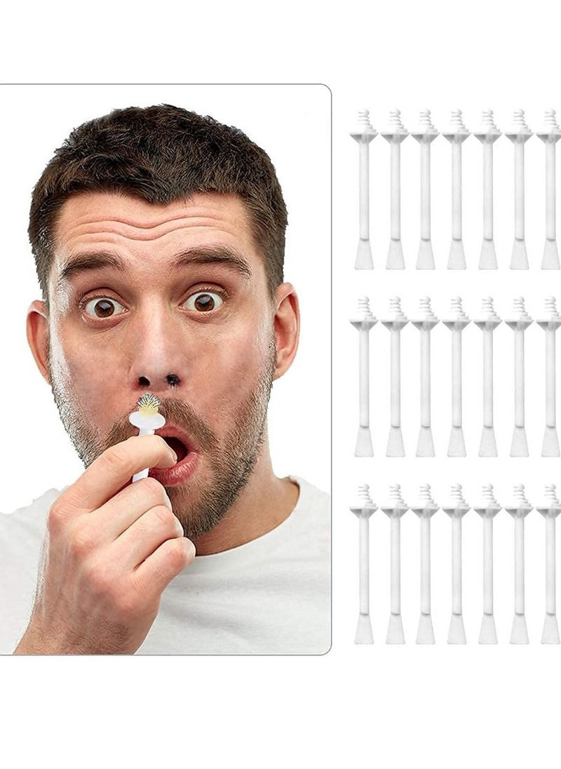 Captaintech Nose Hair Removal Sticks, 100 Pcs Nose Wax Applicator Sticks for Nostril Nasal Cleaning Ear Eyebrow for Men Women Plastic Nose Wax Applicators Nose Hair Removal  - Image 1