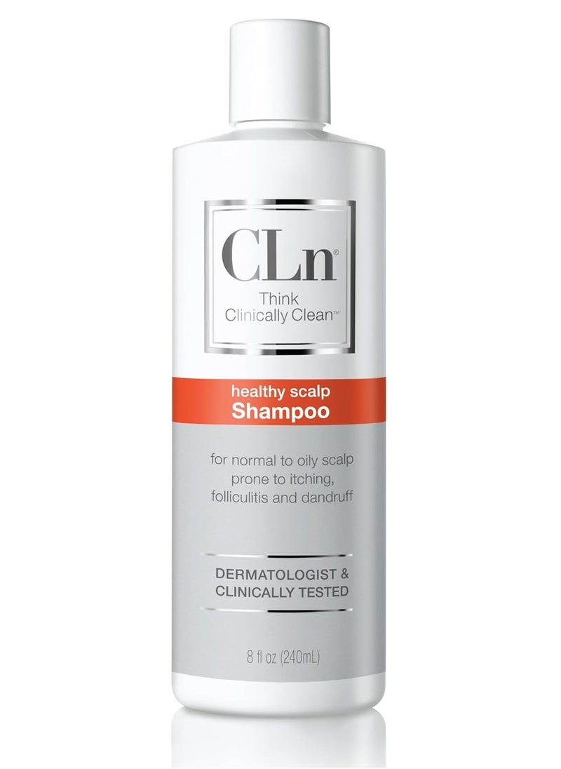 CLn® Shampoo - Clarifying Formula with Salicylic Acid, For Normal to Oily Scalp Prone to Folliculitis, Dandruff, Itchy & Flaky Scalp, Fragrance-Free & Paraben-Free, 8 fl. oz.