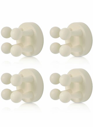 4 قطع حامل فرشاة أسنان من السيليكون خطاف متعدد الوظائف مقاوم للماء ذاتي اللصق حاملة فرشاة أسنان فردية لتثبيتها على الجدار لتعليق في الحمام المطبخ غرفة المعيشة المكتب (أبيض) - pzsku/Z4E49F5D6D66AF87F76BAZ/45/1755659735/0d0ef4f2-f2bc-41c2-911c-7e643a31a63d