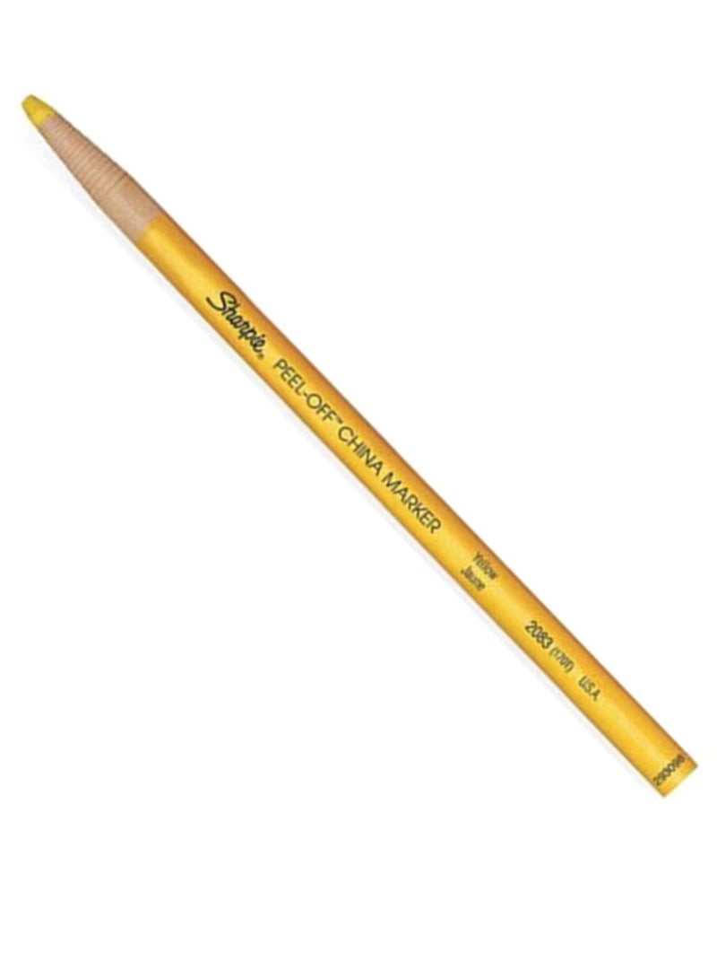 Sharpie 2-Piece Peel Off China Marker Yellow - Image 2