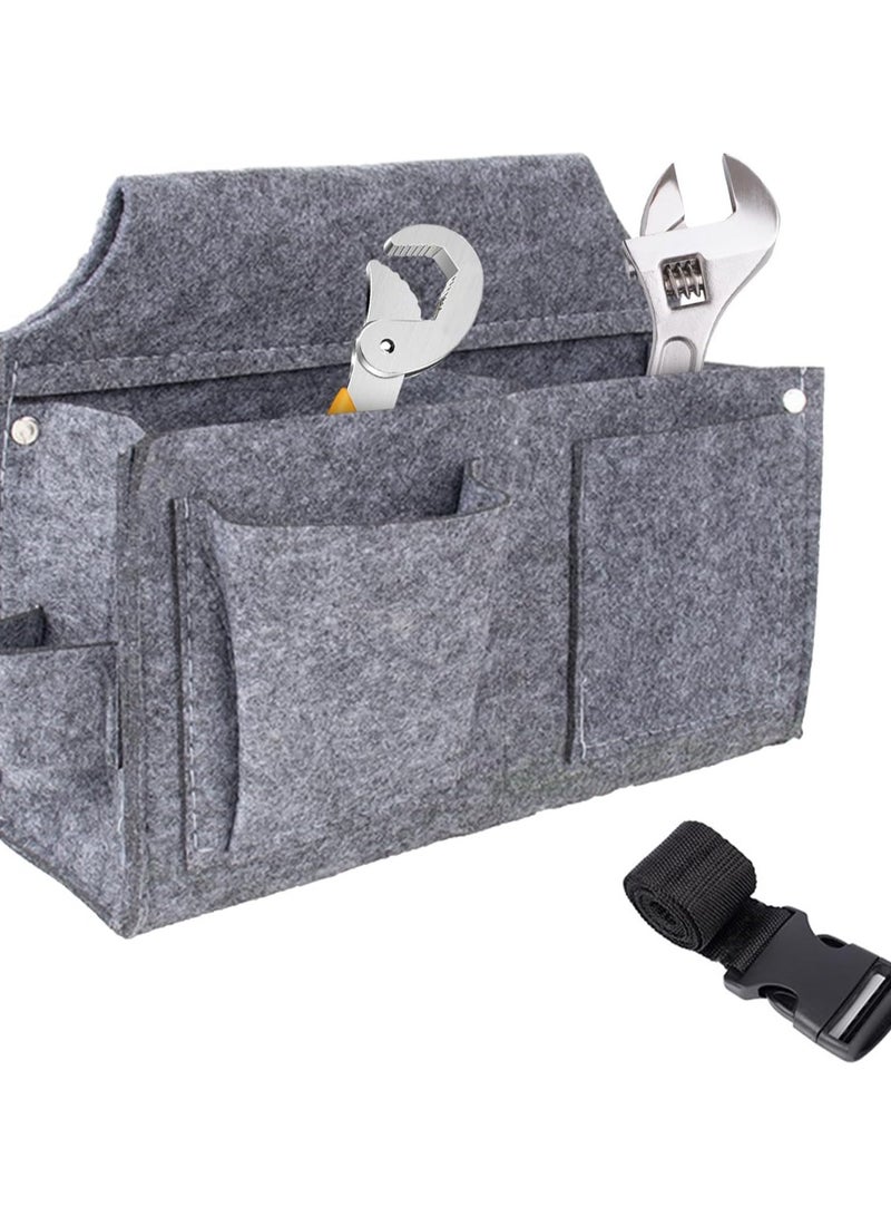 CMGTYYD Tool Belt Pouches Multi-Pocket Gardening Bag Apron Waist Pouch - Adjustable Shoulder Strap Heavy Duty Utility Bags for Electrician Carpenter Construction - Image 1