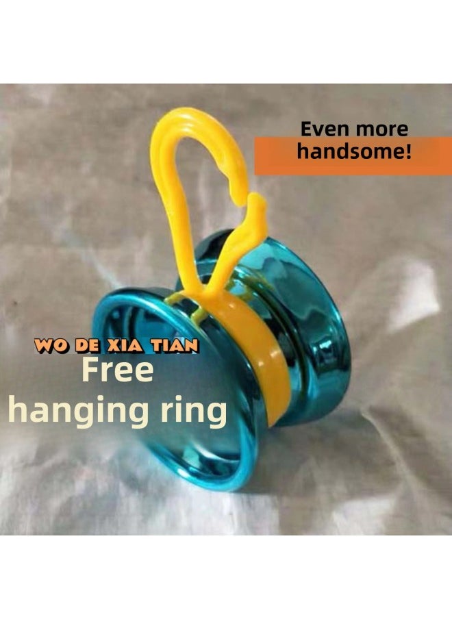 Generic - Special Alloy Yo-yo Yo Automatic Sleep Swing Dead Sleep Live Sleep YOYO Ball [send Gloves]]-Color:Green Alloy Yo-yo (no Light) + Hanging Ring - Image 1
