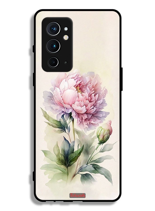 Tolwak غطاء حماية لواحد بلس 9 آر تي 5 جي فن الرسم بالألوان المائية گل وردة - Image 2