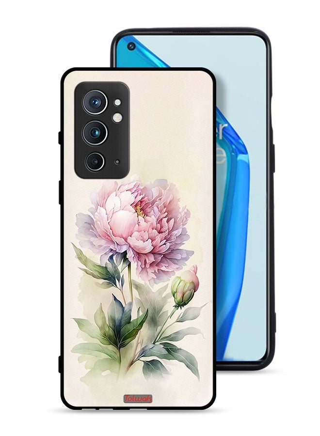 Tolwak غطاء حماية لواحد بلس 9 آر تي 5 جي فن الرسم بالألوان المائية گل وردة - Image 1