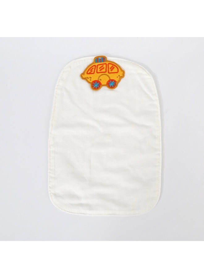 Children's Pure Cotton Kindergarten Embroiderable Sweat-absorbing Towel, Baby Back Padding, Full Cotton Class A, Name-embroiderable, Sweat-absorbing Towel
