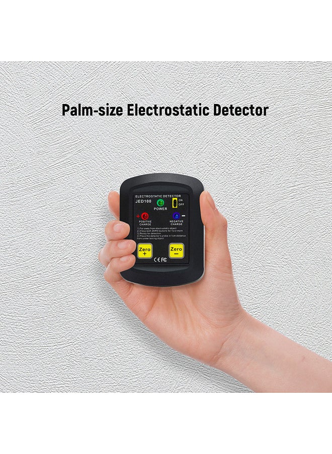 Generic - Palm-size Electrostatic Detector Portable Electrostatic Tester Electrostatic Analyzer 100V~20KV ESD Test Meter Gauge - Image 1