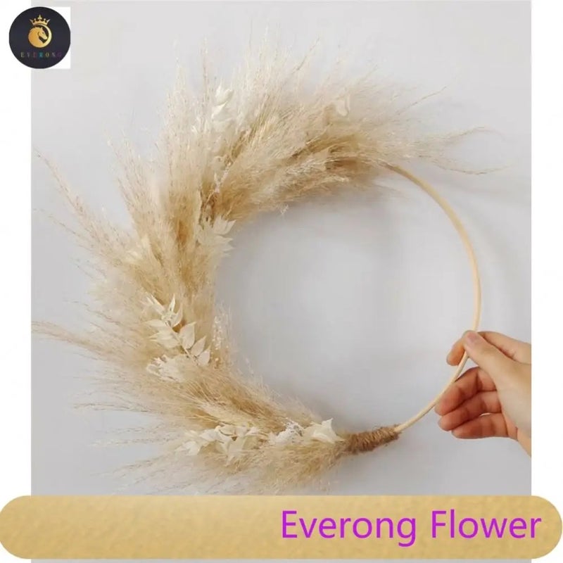 Bluejw M07468 Design Preserved Pampas Grass Garland - Dried Floral Wreath, Boho Wedding Arch & Wall Decor - Dried Plants Included - Image 2