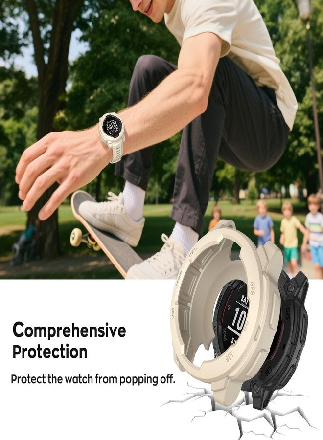ايزابيك غطاء حماية من ISABAKE متوافق مع ساعة Garmin Instinct E 45MM، غطاء حماية من السيليكون الناعم بديل لساعة Garmin Instinct E الذكية 45MM - Image 5