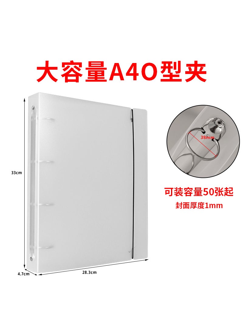 Generic - Collectible Coin Card Album Pages A4 Storage Bag Replacement Core Memorial Card Pages Currency Paper Money Protective Cover Large aperture a4 strap 4-hole 0-clip - Image 1