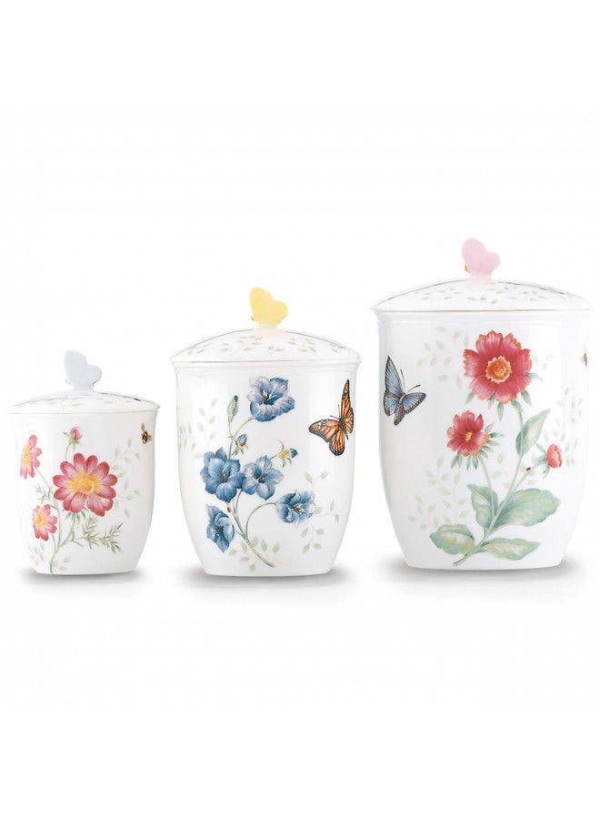 LENOX Lenox Butterfly Meadow 3-Piece Canister Set, 6.60 LB, Multi  - Image 1