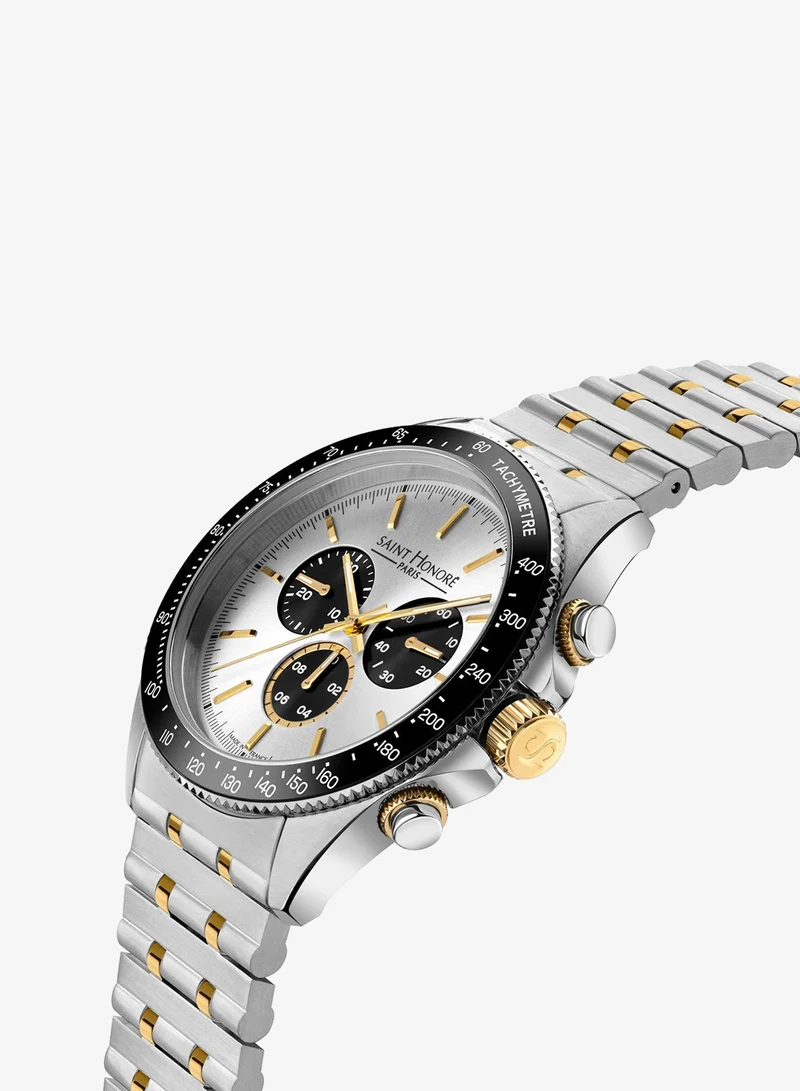 سانت هونور Le Bourget SIlver Dial Silver Gold Bracelet Analog Watch for Men 43mm