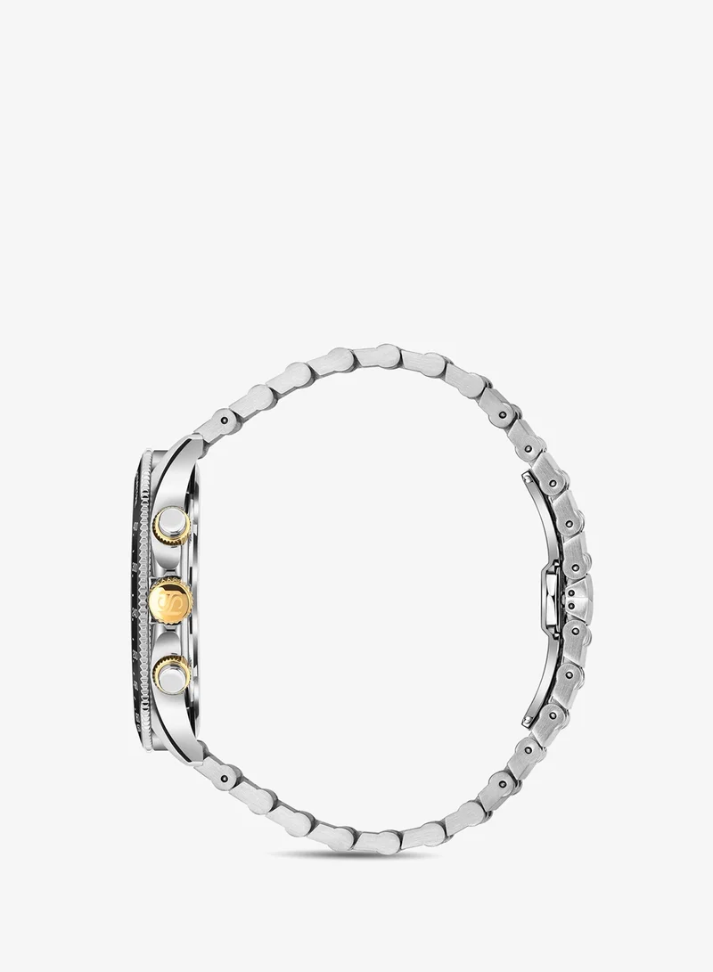 Saint Honore Paris  Le Bourget SIlver Dial Silver Gold Bracelet Analog Watch for Men 43mm for Men | Best Price UAE