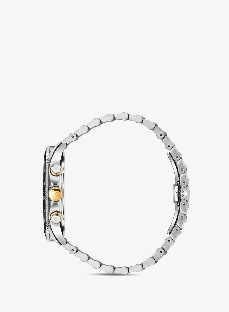 Saint Honore Paris  Le Bourget SIlver Dial Silver Gold Bracelet Analog Watch for Men 43mm for Men | Best Price UAE