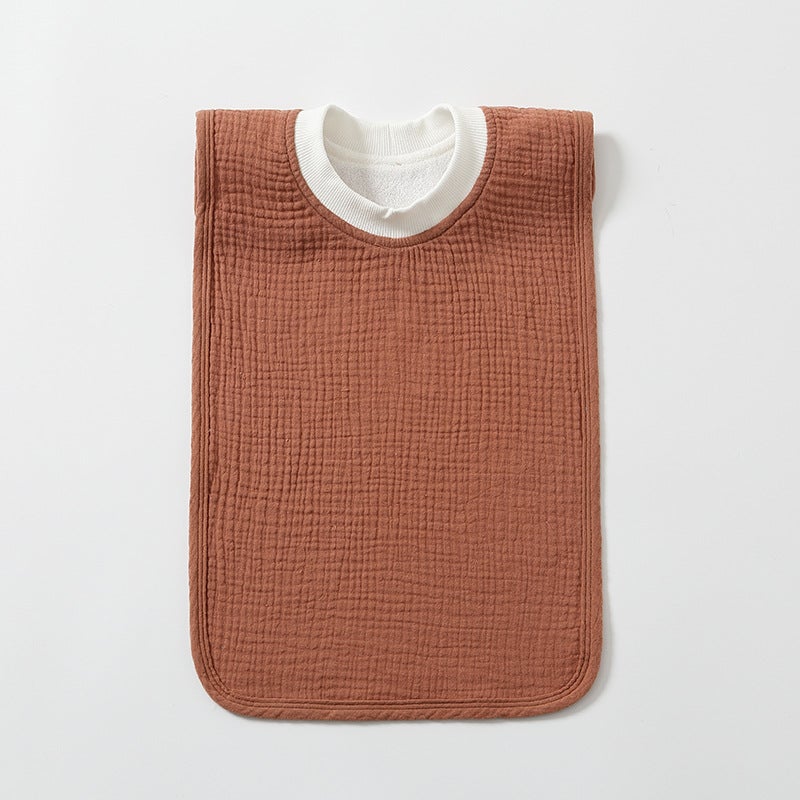 Oversized Baby Bibs Waterproof Multi-Use Carmine (gauze pullover saliva towel)