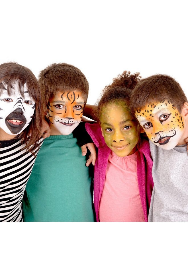 كاستم بودي آرت مجموعة طلاء الجسم والوجه بقاعدة مائية، 8 ألوان أساسية، 1 أونصة، مخصصة لفن الجسم - Image 3