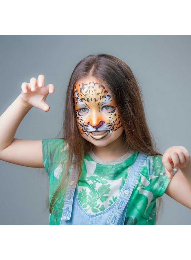 كاستم بودي آرت مجموعة طلاء الجسم والوجه بقاعدة مائية، 8 ألوان أساسية، 1 أونصة، مخصصة لفن الجسم - Image 4