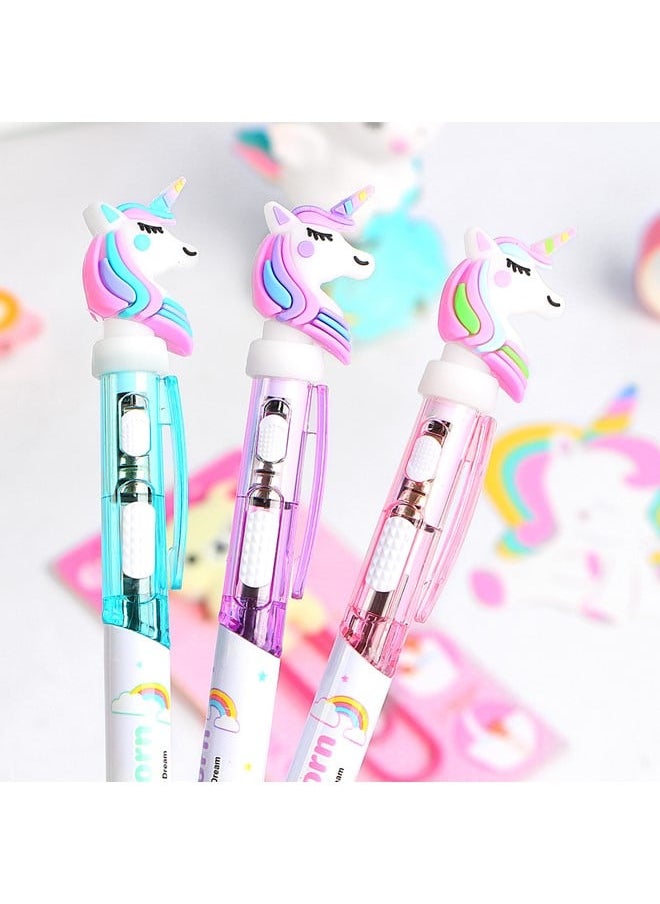 We Happy 12 Pieces Unicorn Light Pen Stationary LED Writing Ballpoint  - Image 5
