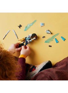 LEGO لعبة دراجة نارية زين الثلج من نينجاجو مع 1 مجسم، مجموعة ألعاب نينجا، مجموعة مغامرة، مركبة صغيرة، نموذج قابل للبناء للأطفال، هدية للأولاد والبنات الذين تتراوح أعمارهم بين 7 سنوات وأكثر (84 قطعة) 71816  - Image 4