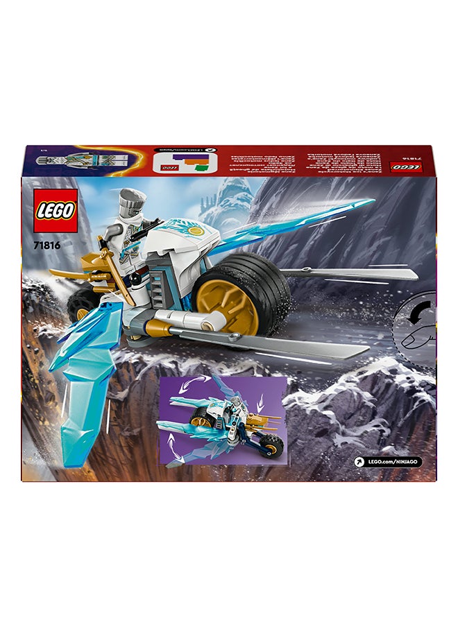 LEGO - NINJAGO® Zane’s Ice Motorcycle Toy Set 71816 (84) Pieces - Image 1