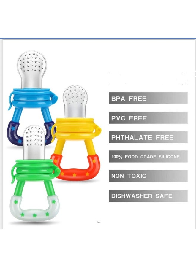 PandaEar Baby Fresh Fruit Food Feeder Pacifier (3 Pack) - Image 2