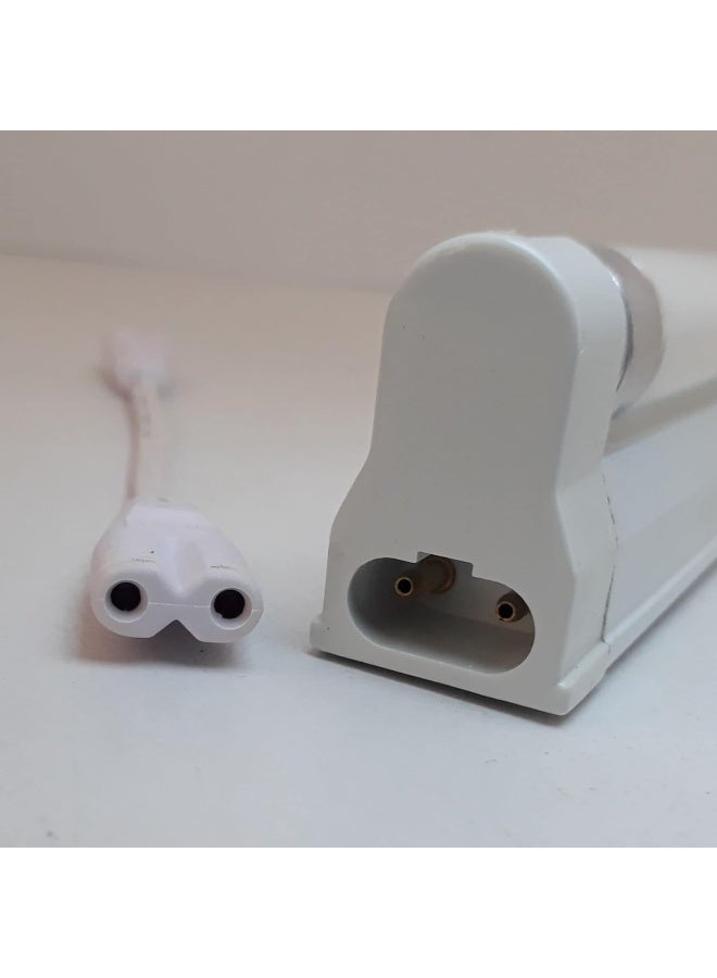 melfi Double End 2 Pin T5 To T5 Led Tube Connector Wire Cable For Fluorescent Tube, Electrical Lighting Etc, (Pack Of 2 White) - Image 4