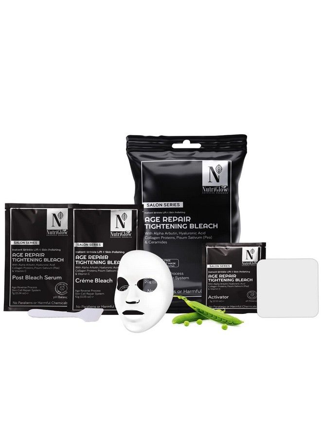 NUTRIGLOW Advanced Organics Age Repair Tightening Bleach For Age Reverse & Lightning Skin (6 In 1) 20G All Skin Type - Image 2