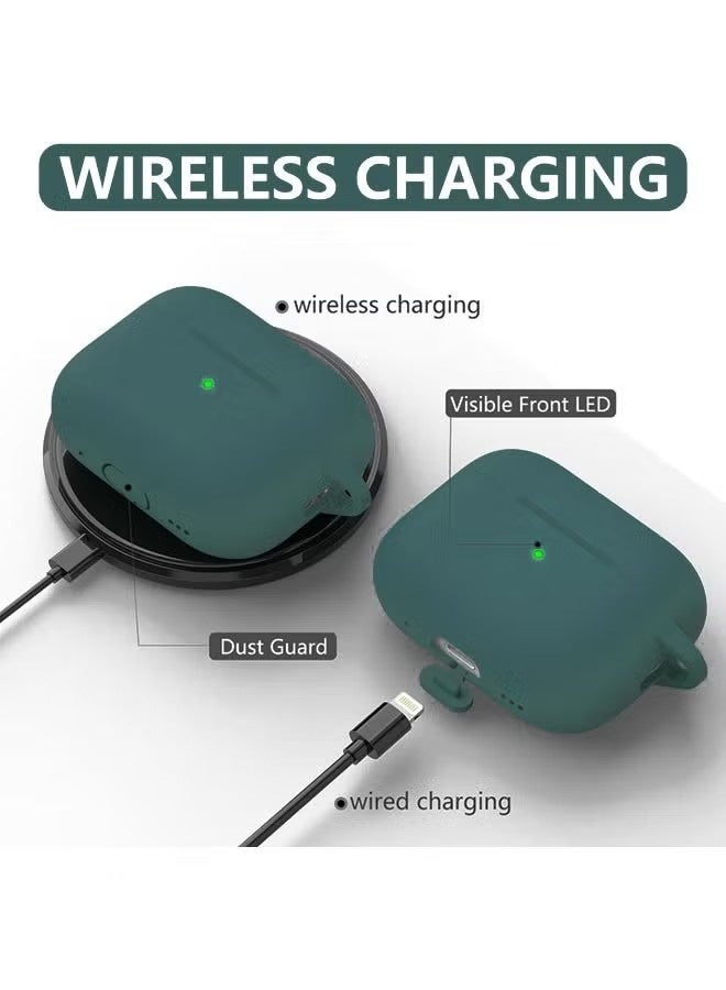 Soft Silicone Protective Case Cover for AirPods 3 with Cleaner Kit and Keychain - Image 5