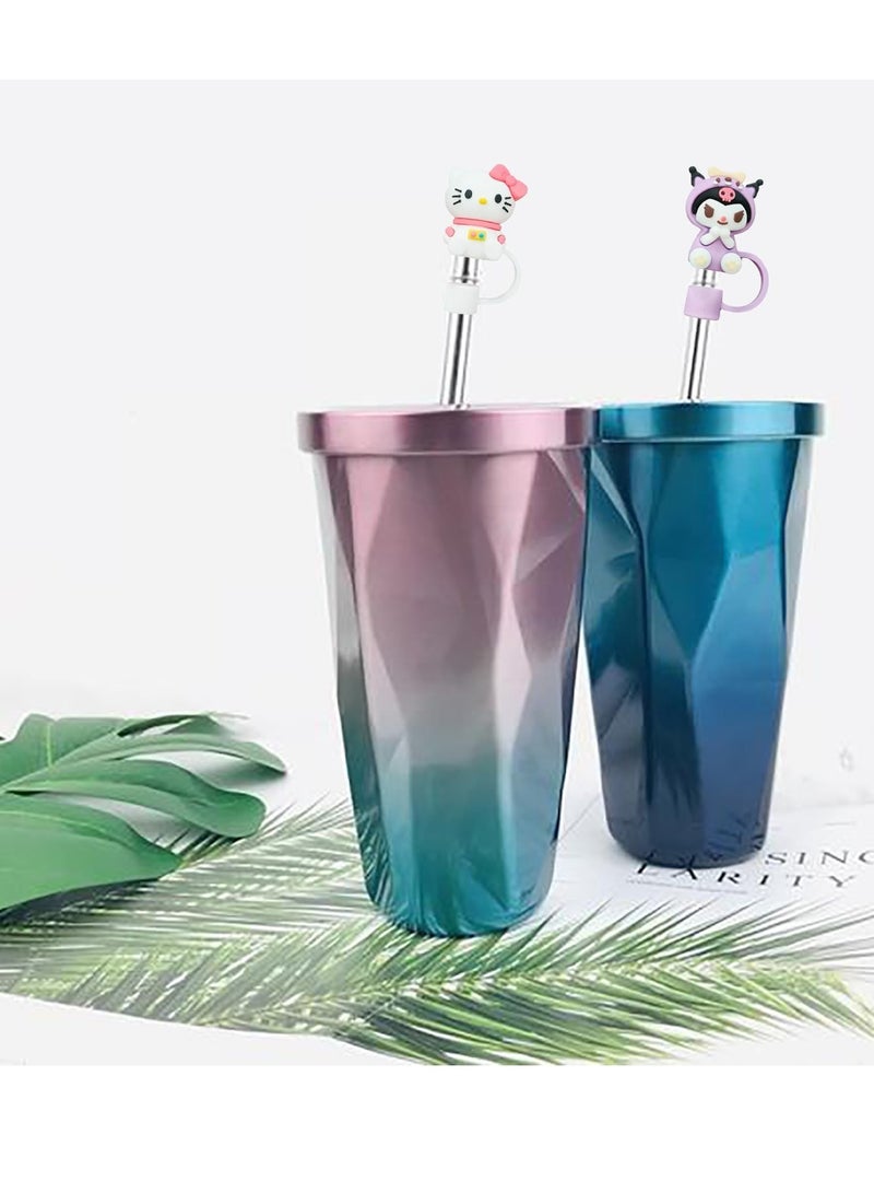RATSAW 4pcs Straw Cover Cute Design Straw Topper for Stanley Straw Topper 10mm Dust Proof Reusable Straw Tips Lids  - Image 4