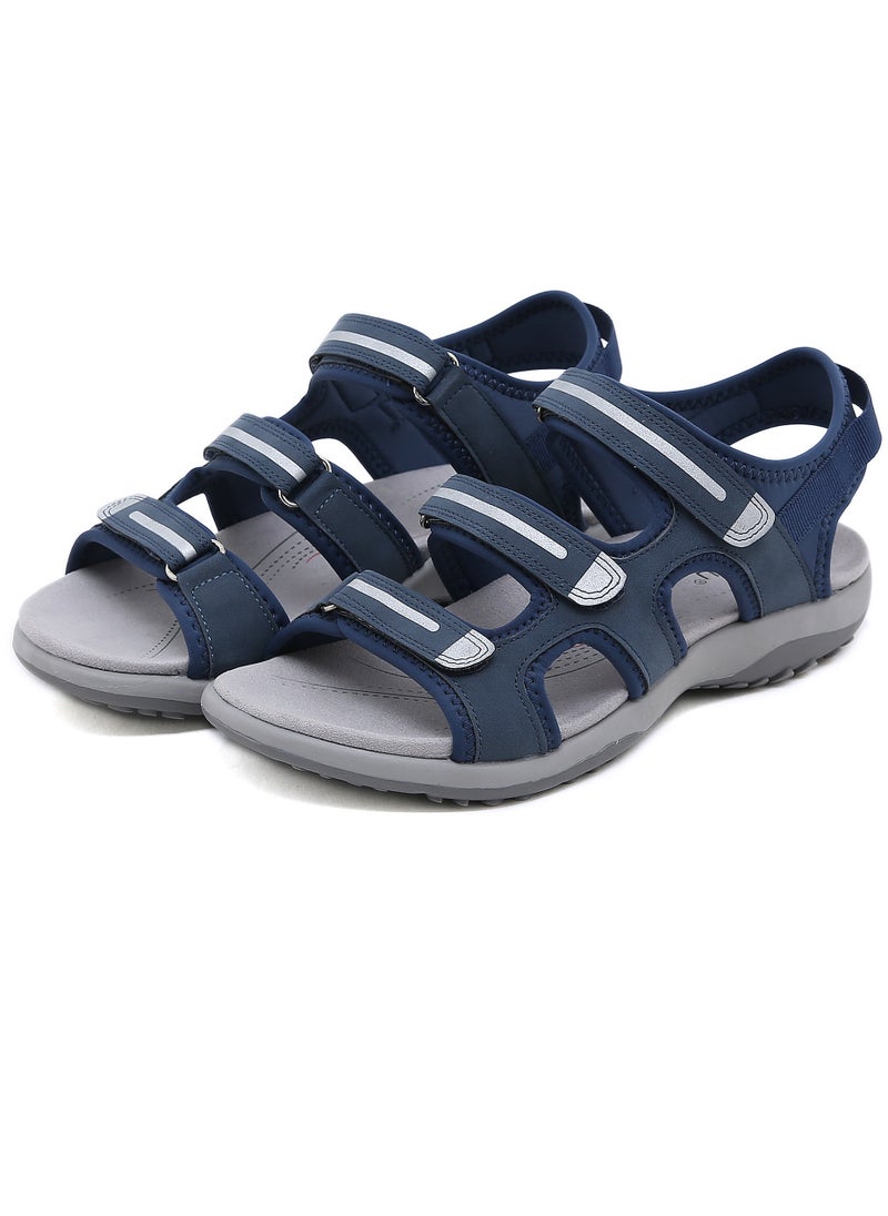 SIKETU Stylish And Comfortable Wear Resistant Flat Casual Sandals Blue  - Image 1