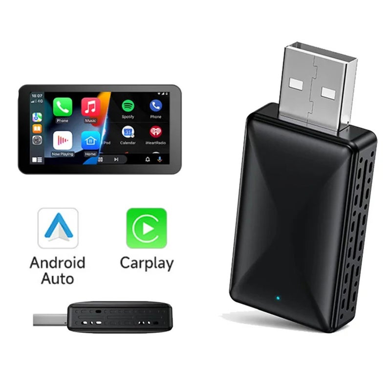 محول CarPlay لاسلكي ومحول Android Auto لاسلكي 2 في 1 - مُفعل لاسلكي سريع وسهل التوصيل والتشغيل للسيارات التي تحتوي على CarPlay أو Android Auto سلكي أصلي، اتصال سريع - Image 2