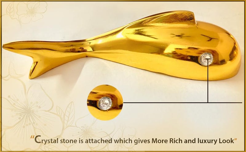 ZOVE Modern Handcrafted luxury Set of 7 Lotus Leaf with Fish Metal Wall Decor Perfect for Living Room I Drawing Room I Hotel I Restaurant I Color : Electroplated Gold - Image 4