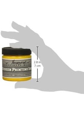 Jacquard - Jacquard Professional Screen Print Ink WaterSoluable 4oz Jar Process Yellow 140 - Image 1